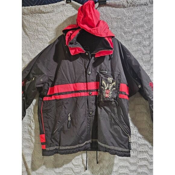 Y2K Bogner x Goan Thylmann Black Red Japanese Ski Jacket Large - Picture 4 of 12